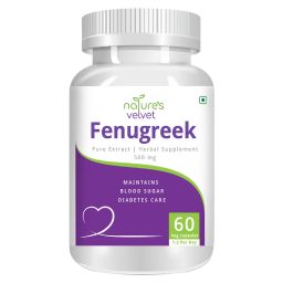 Natures Velvet Fenugreek Pure Extract (500 mg),  60 capsules -image-10