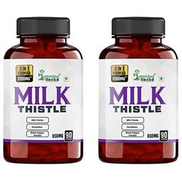 Humming Herbs Milk Thistle (Pack of 2),  90 capsules -15