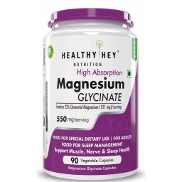 HealthyHey Nutrition Magnesium Glycinate,  Unflavoured  90 capsules -17