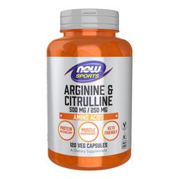 Now Arginine and Citrulline (500/250mg),  120 veggie capsule(s) -31