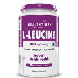 HealthyHey Nutrition L-Leucine,  60 veggie capsule(s) -3