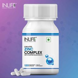 INLIFE Chelated Zinc Complex,  120 veggie capsule(s)  image 3