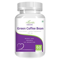 Natures Velvet Green Coffee Bean Pure Extract,  60 veggie capsule(s) -image-91