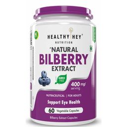 HealthyHey Nutrition Natural Bilberry Extract,  60 veggie capsule(s) -image-98
