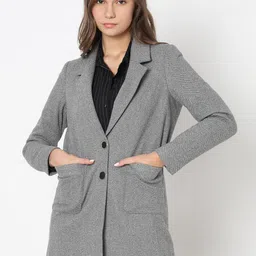 Vero Moda Notched Lapel Collar Single-Breasted Overcoat-image-5