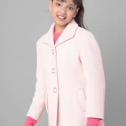 Crimsoune Club Girls Slim-Fit Spread Collar Single-Breasted Overcoat-image-67