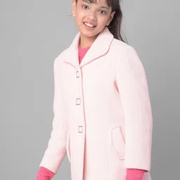 Crimsoune Club Girls Slim-Fit Spread Collar Single-Breasted Overcoat-image-68