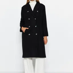 Trendyol Notched Lapel Longline Trench Coat-picture-2