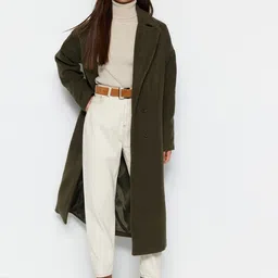 Trendyol Double-Breasted Longline Overcoat-picture-6