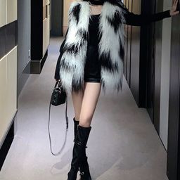 JC Mode Self Design Sleeveless Longline Front Open Sweater image 1