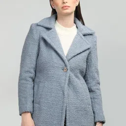 HONNETE Notched Lapel Single Breasted Coat-picture-42