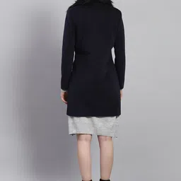 Monte Carlo Self Design Notched Lapel Single-Breasted Overcoat image 4