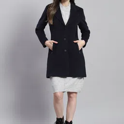 Monte Carlo Self Design Notched Lapel Single-Breasted Overcoat image 5