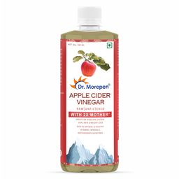 Dr. Morepen Apple Cider Vinegar With 2x Mother,  0.5 L  Unflavoured -30