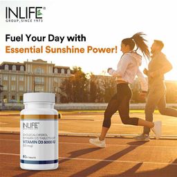 INLIFE Vitamin D3 5000 IU (125 mcg),  60 tablet(s)  Unflavoured  image 4