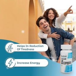 HealthAid Vegan B Complex,  60 tablet(s)  Unflavoured  image 2