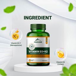 Divya Himalayan Vitamin D3 K2 MK7, 60 tablet(s) Unflavoured image 2