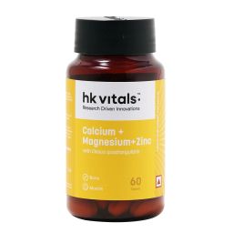 HealthKart HK Vitals Calcium  with Mag Zinc & Vit D3,  60 tablet(s)  Unflavoured -18