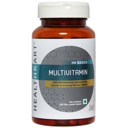 HealthKart Multivitamin with Multimineral, Amino Acids, Taurine & Ginseng Extract OP,  60 tablet(s)  Unflavoured -0