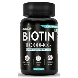 NutriJa Biotin 10000mcg,  60 capsules  Unflavoured -32