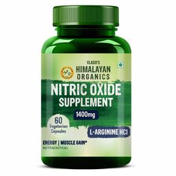 Vlado's Himalayan Organics Nitric Oxide Supplement 1400mg,  60 veggie capsule(s)  Unflavoured -11