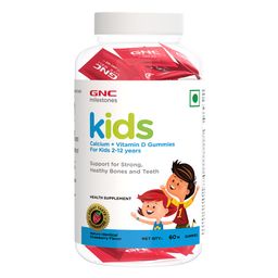 GNC Kids Calcium + Vitamin D, 60 gummies Strawberry-image-87