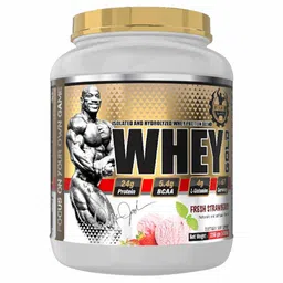 Dexter Jackson Isolate and Hydrolyzed Whey Protein blend Whey Gold, 5 lb Fresh Strawberry-picture-23