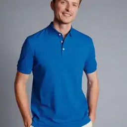 Cool Zip Neck Pique Polo T-Shirt-image-70