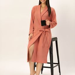 HotGown Double Terry Cotton Soft & Absorbent Bathrobe-image-35