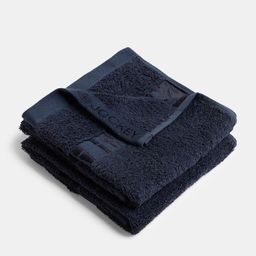 Jockey Men Navy blue 2 Pcs Bamboo Cotton Solid 600 GSM Anti-Microbial Hand Towels-picture-5