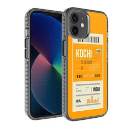 DailyObjects Yellow & White Printed IPhone 12 Mini Back Case Mobile Accessories-18