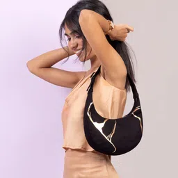 EcoRight Printed Half Moon Hobo Bag-38