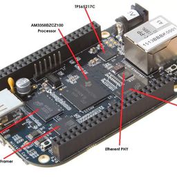 Beaglebone Black Rev C P/N-102110420 with ARM Cortex-A8, 32bit, 512MB RAM, 4GB Flash. image 3