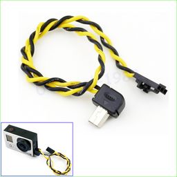 Mini USB (90° Connector) to FPV AV Output Cable for GoPro Hero 3 image 2