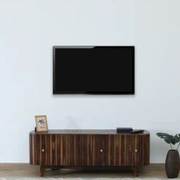 woodsworth from pepperfry Finnmark Sheesham Wood Tv Console In Scratch Resistant Provincial Teak Finish For Tvs Up To 58"-picture-5