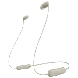 SONY WI-C100 Neckband (IPX4 Sweat & Water Resistant, 25 Hours Playtime, Cream)-6