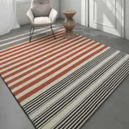 jaipur rugs Ivory Geometrical Wool 5 ft X 8 ft Flat Weaves-picture-25