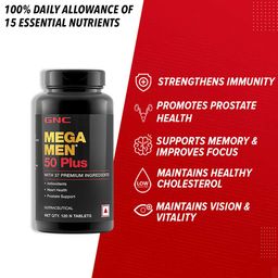 GNC Triple Strength Fish Oil & Mega Men 50 Plus Combo,  2 Piece(s)/Pack  image 1