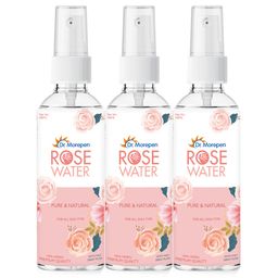 Dr. Morepen Pure & Natural Rose Water Spray,  100 ml  for All Types of Skin Pack of 3 -73