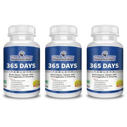 NeuroNutrition 365 Days,  60 tablet(s)  Unflavoured (Pack of 3) -32