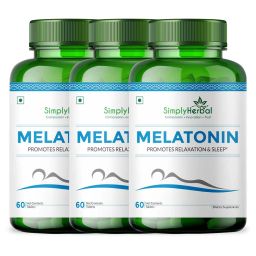 Simply Herbal Melatonin,  90 tablet(s)  Unflavoured (Pack of 3) -95