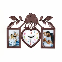 Attractionz Brown & Beige Bird Shaped Wall Clock-image-51