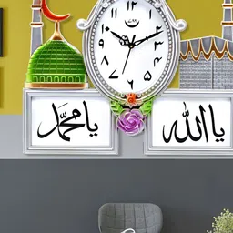 Attractionz Silver-Toned Wall Clock-image-70