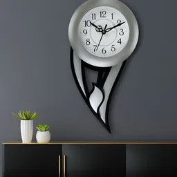 Attractionz Silver-Toned Wall Clock-image-72