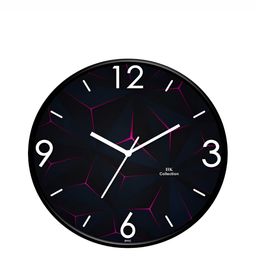 IIK COLLECTION Black & White Printed Round Contemporary Wall Clock-image-45