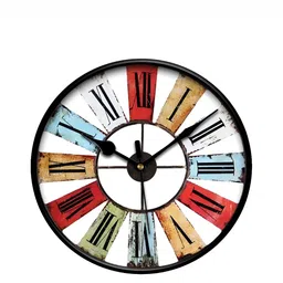 IIK COLLECTION Black Printed Contemporary Wall Clock-picture-45