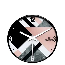 IIK COLLECTION Black Printed Contemporary Wall Clock-picture-31