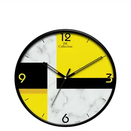 IIK COLLECTION Black Printed Contemporary Wall Clock-picture-15