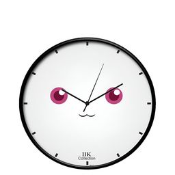 IIK COLLECTION Black & White Printed Round Contemporary Wall Clock-image-37
