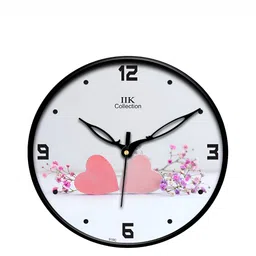 IIK COLLECTION Black & White Printed Round Contemporary Wall Clock-image-111